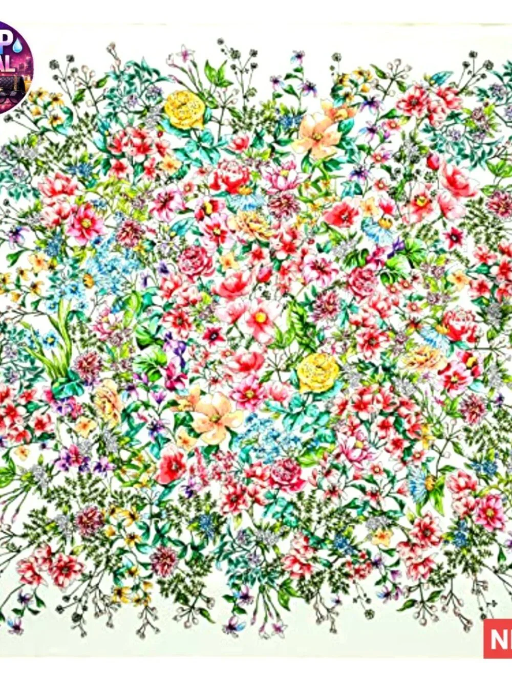 100% Silk Head Scarf 27